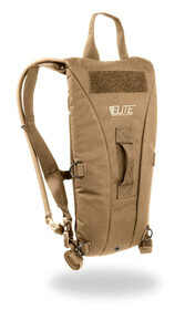 Elite Survival Systems Tan Hydrabond 3L Hydration Carrier has a top handle for carrying